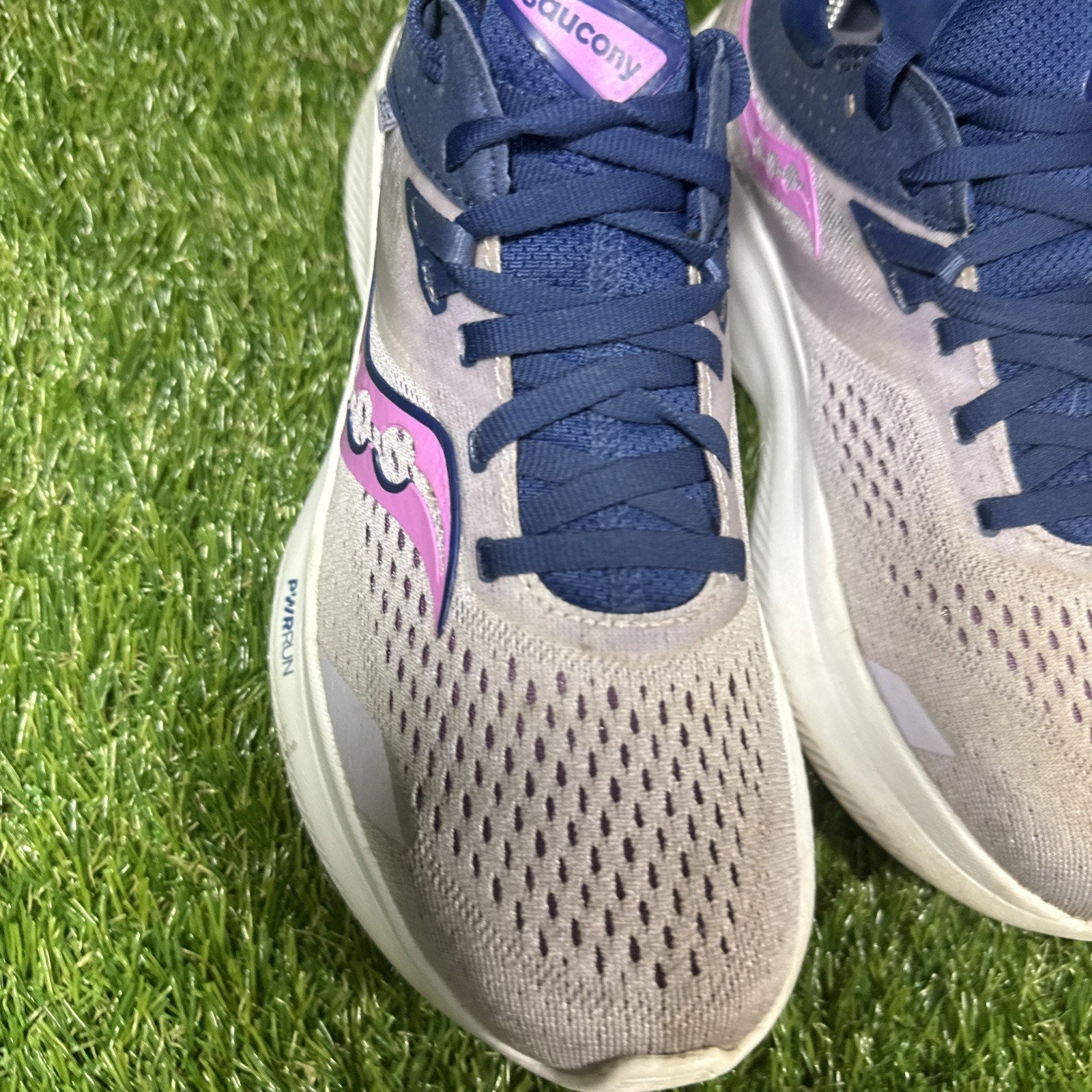 Saucony Ride 16 Womens Size 6.5 Pink White Athletic Running Walking Shoes