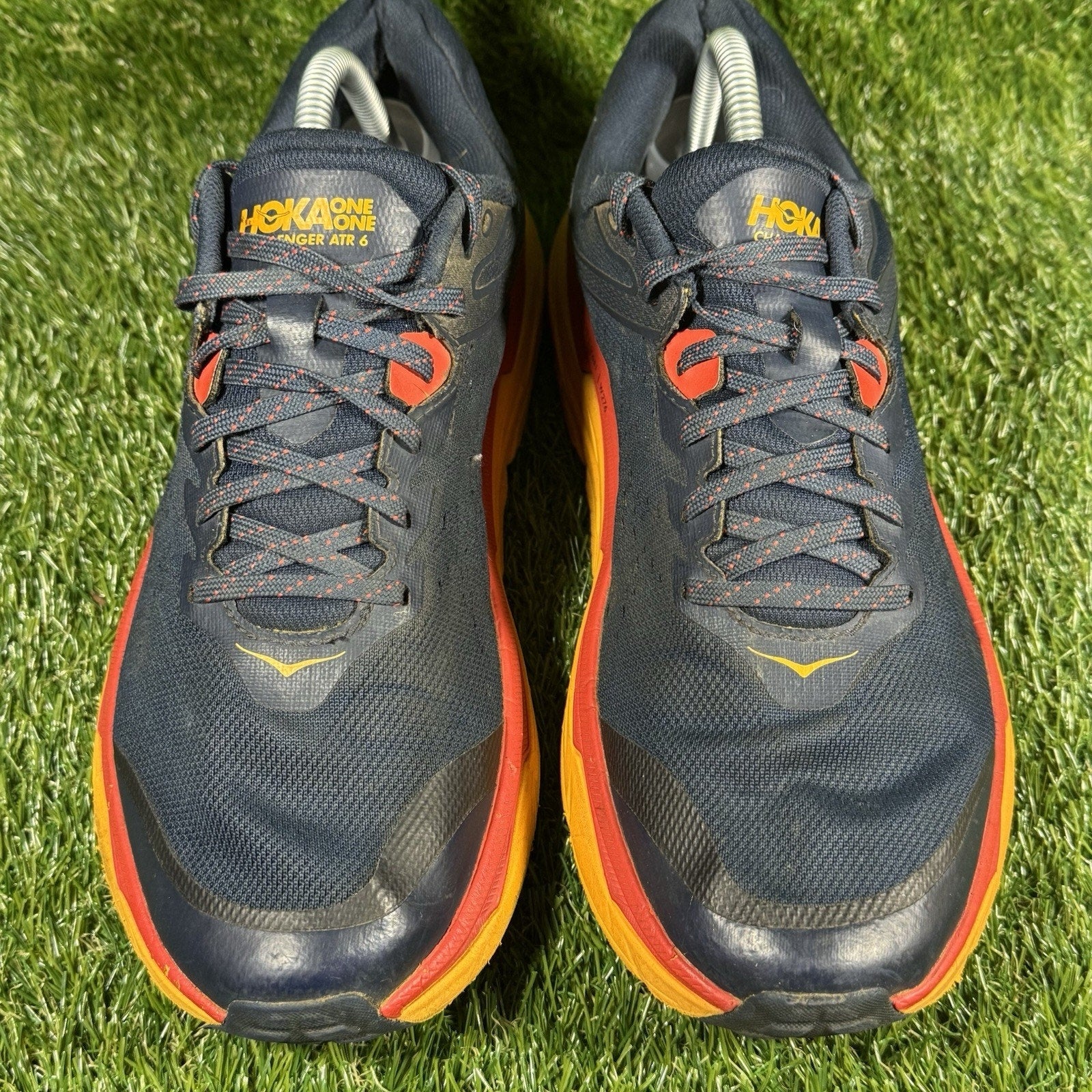 Hoka One One Challenger ATR 6 Men's Shoes Size 9.5D Outer Space/Radiant Yellow