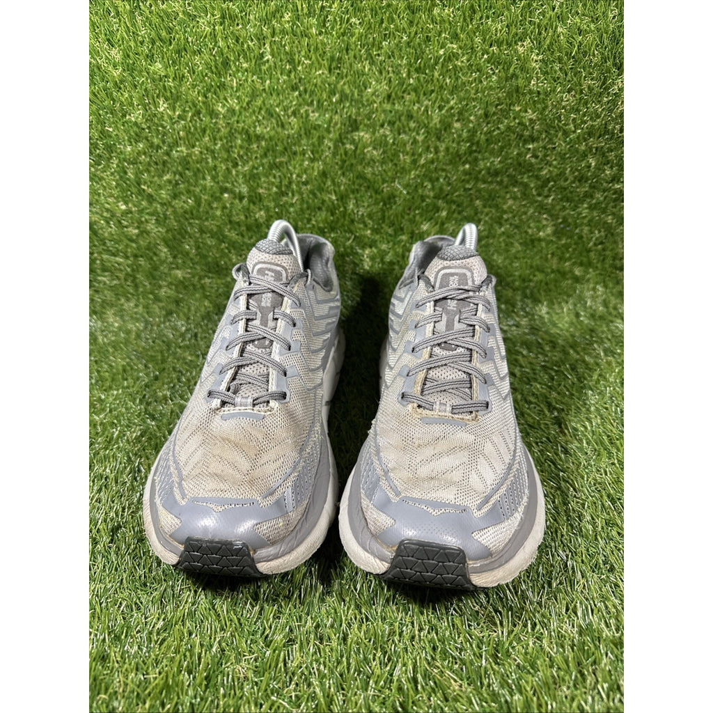 Mens Hoka One One CLIFTON 4 OV OUTDOOR VOICES SILVER GRAY 1108409 SLVR SZ 9.5