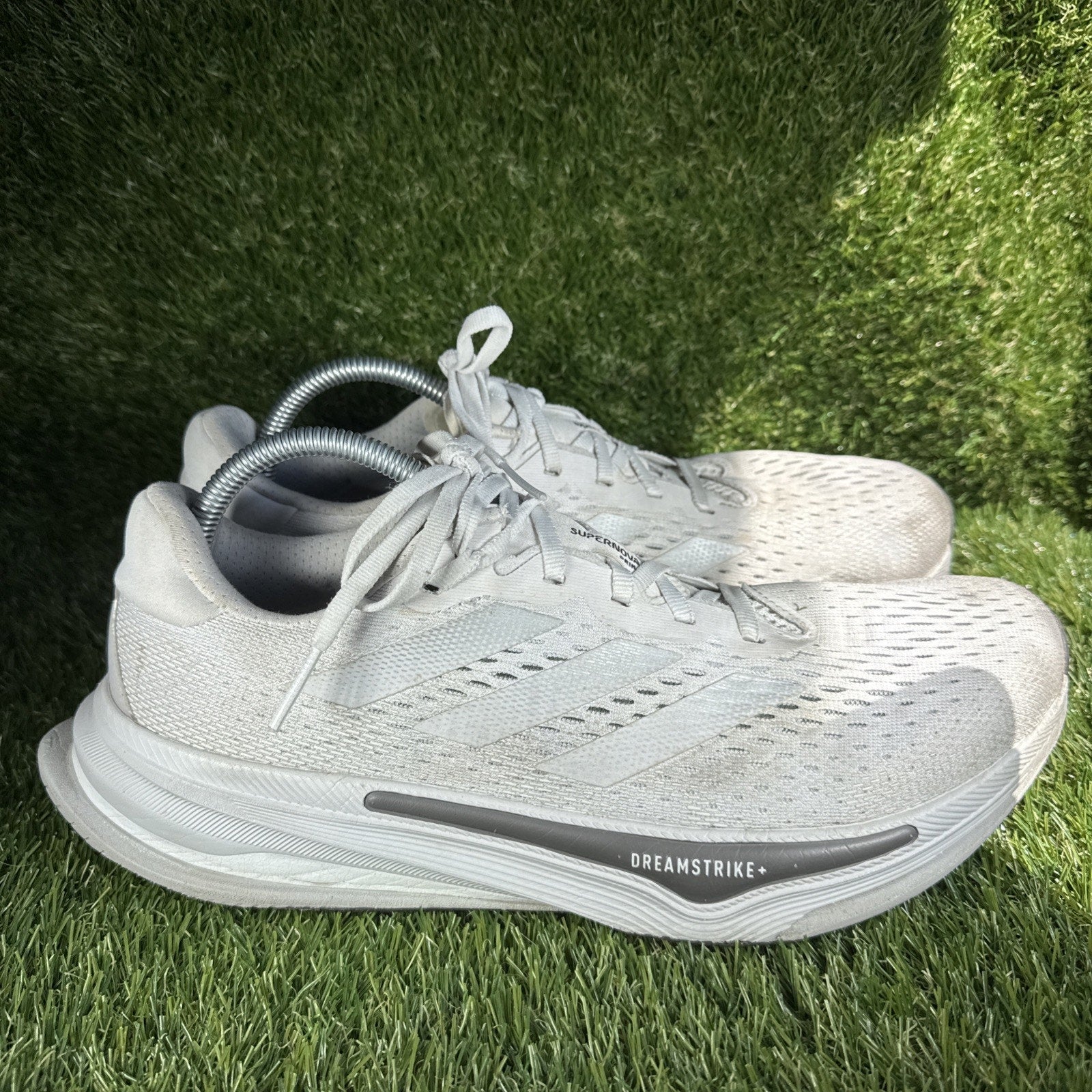 Adidas Supernova Prima Men’s Road Running Shoes Size 11 Gray/Silver Metallic