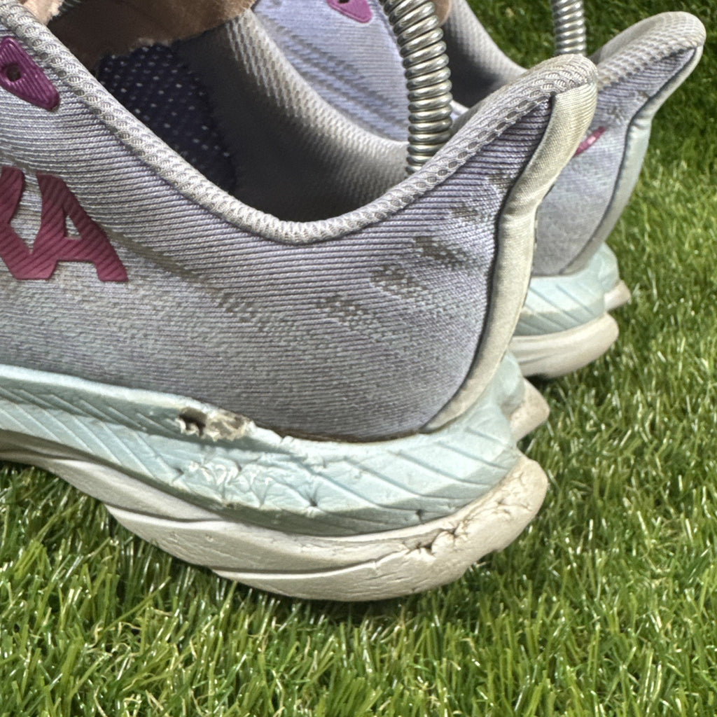 Hoka One One Mach 5 Womens 8B Shoe Purple Running Walking Gym Cushion Sneaker