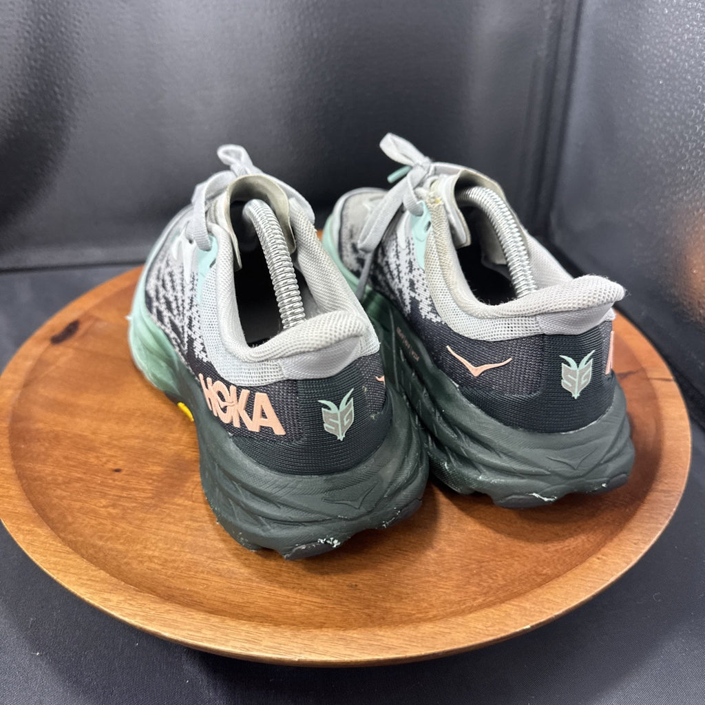 Hoka One One Womens Speedgoat 5 1123158 HMSP Gray Running Shoes Sneakers Size 6B