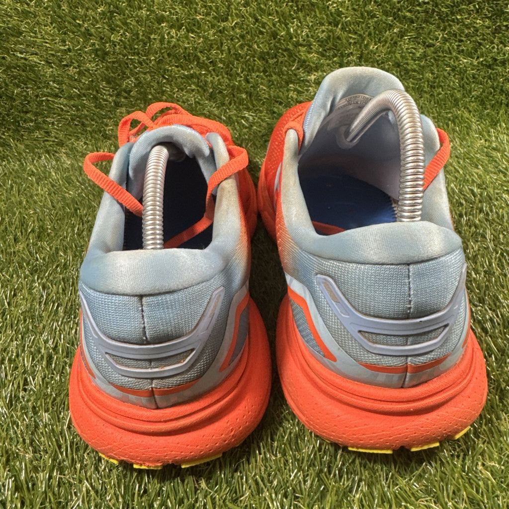 Brooks Men's Ghost 15 Running Sneakers Orange Blue Athletic Shoes Size 10.5