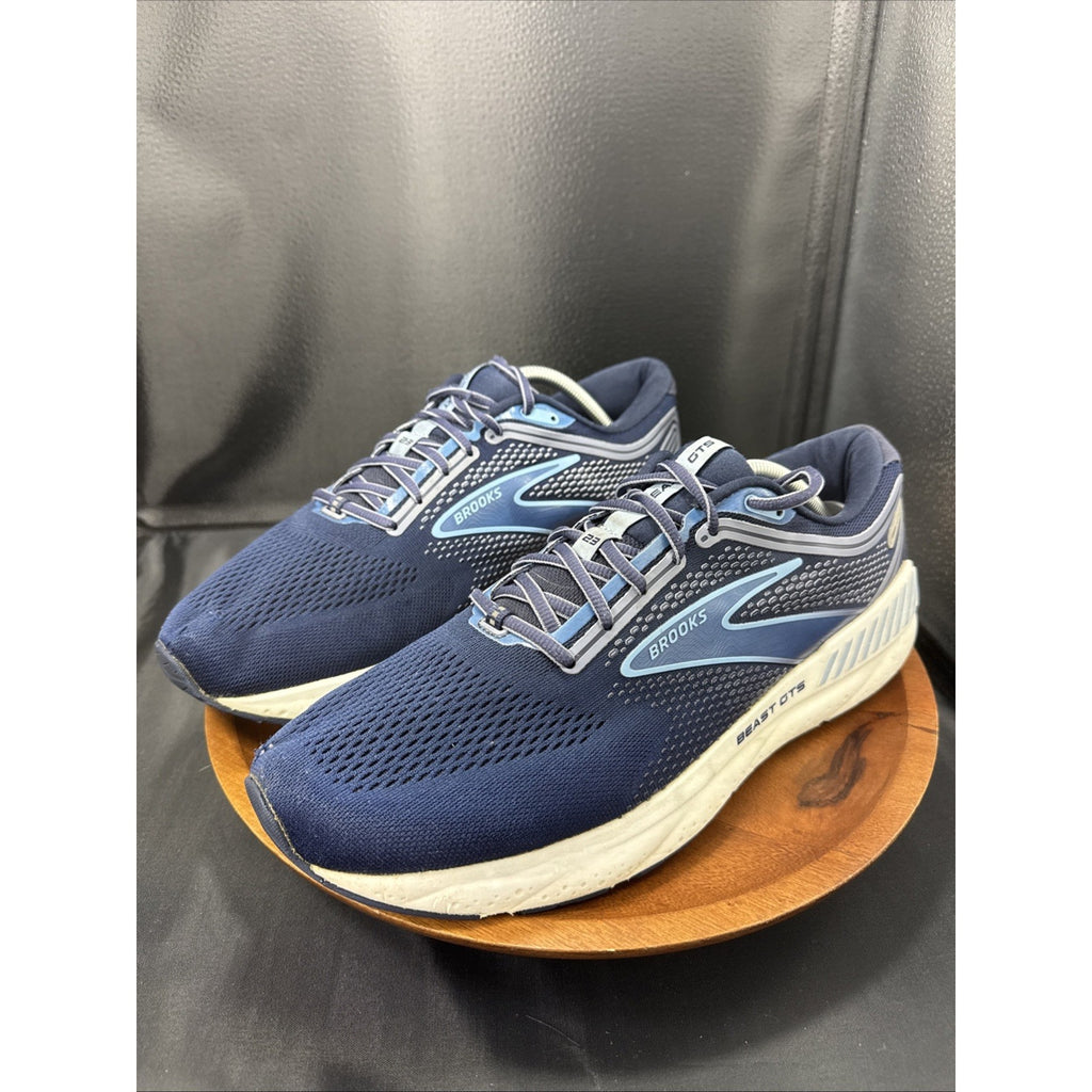 Brooks Beast GTS 23 Mens Size 12 Blue White Athletic Running Shoes Sneakers