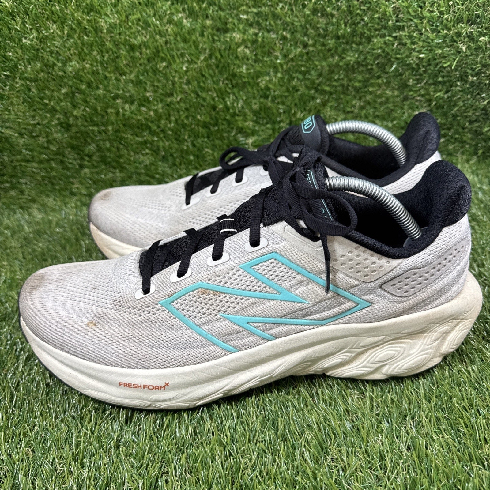 New Balance Fresh Foam X 1080v13 Mens Size 12 White Blue Running Shoes Sneakers