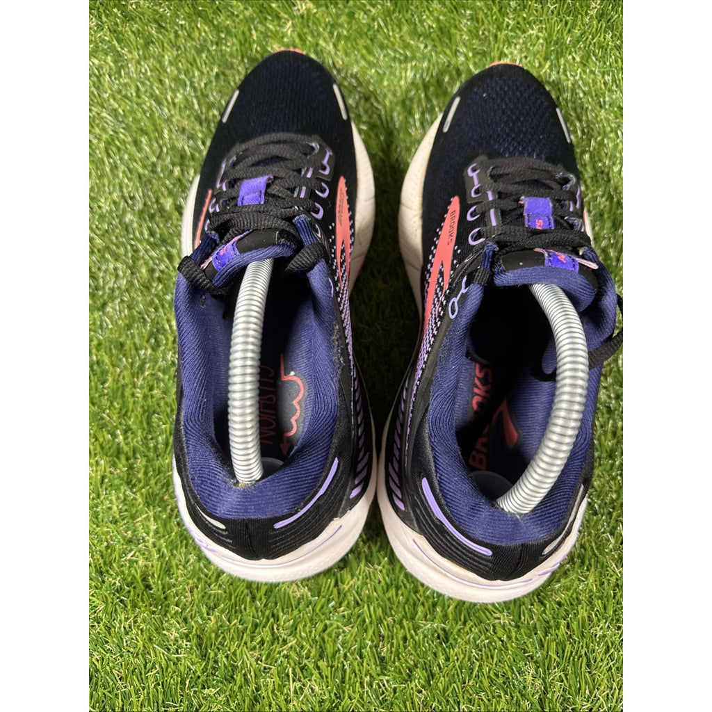 Brooks Adrenaline GTS 22 Women 8.5 Shoe Black Purple Running Sneaker 1203531B080