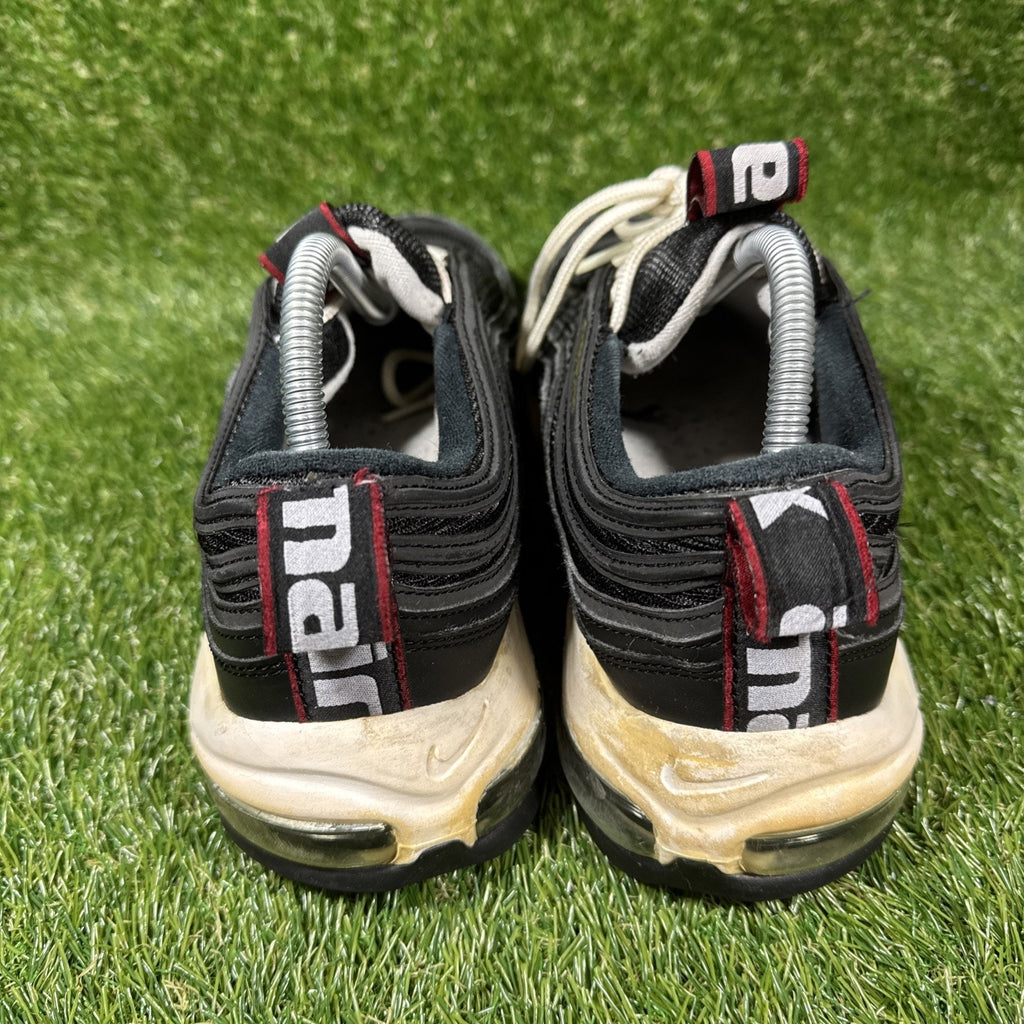 Nike Men’s Air Max 97 Black White Red Sneakers Size 12 312834-008