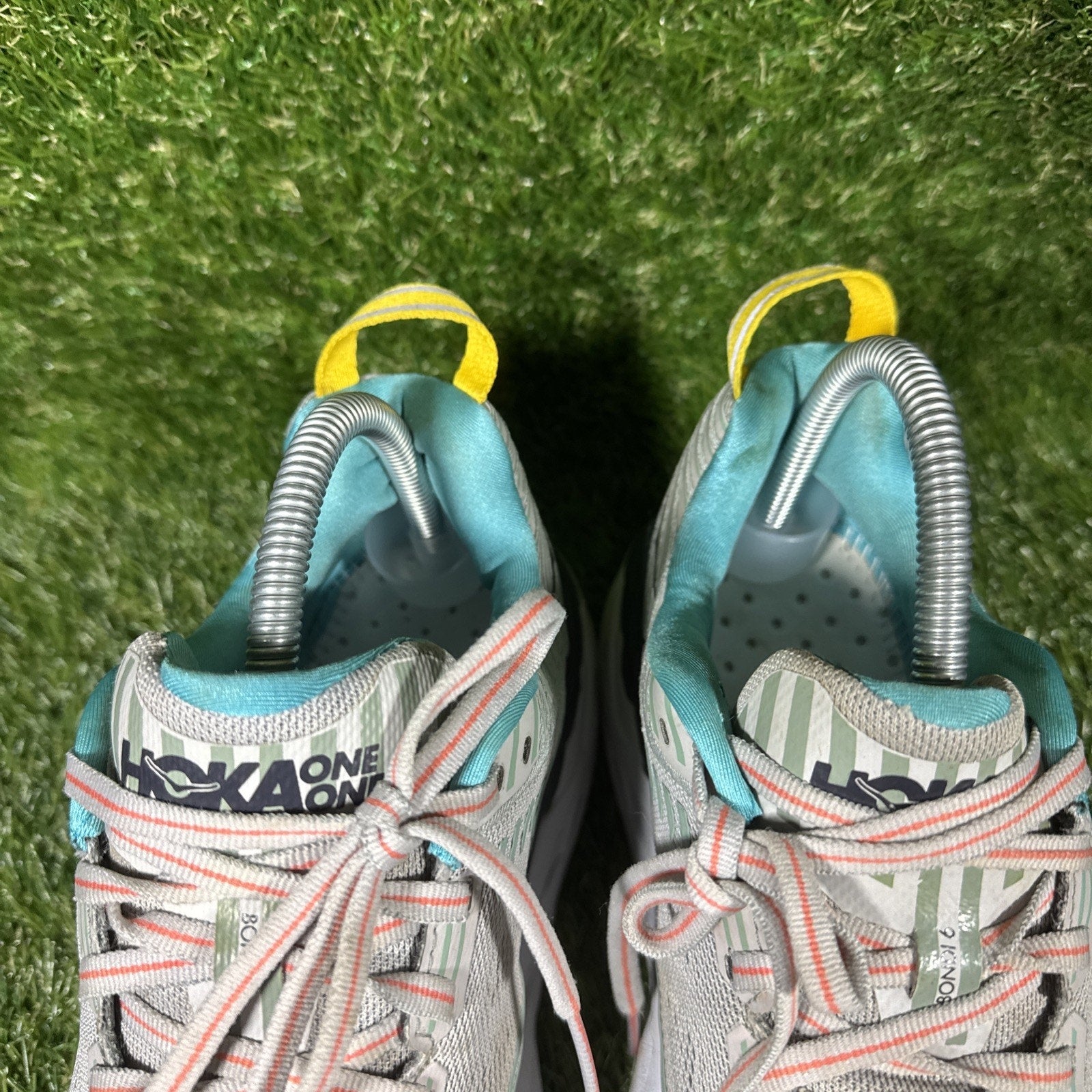 Hoka One One Bondi 6 Running Shoes Women's Size 10 Teal Green Athletic Sneakers