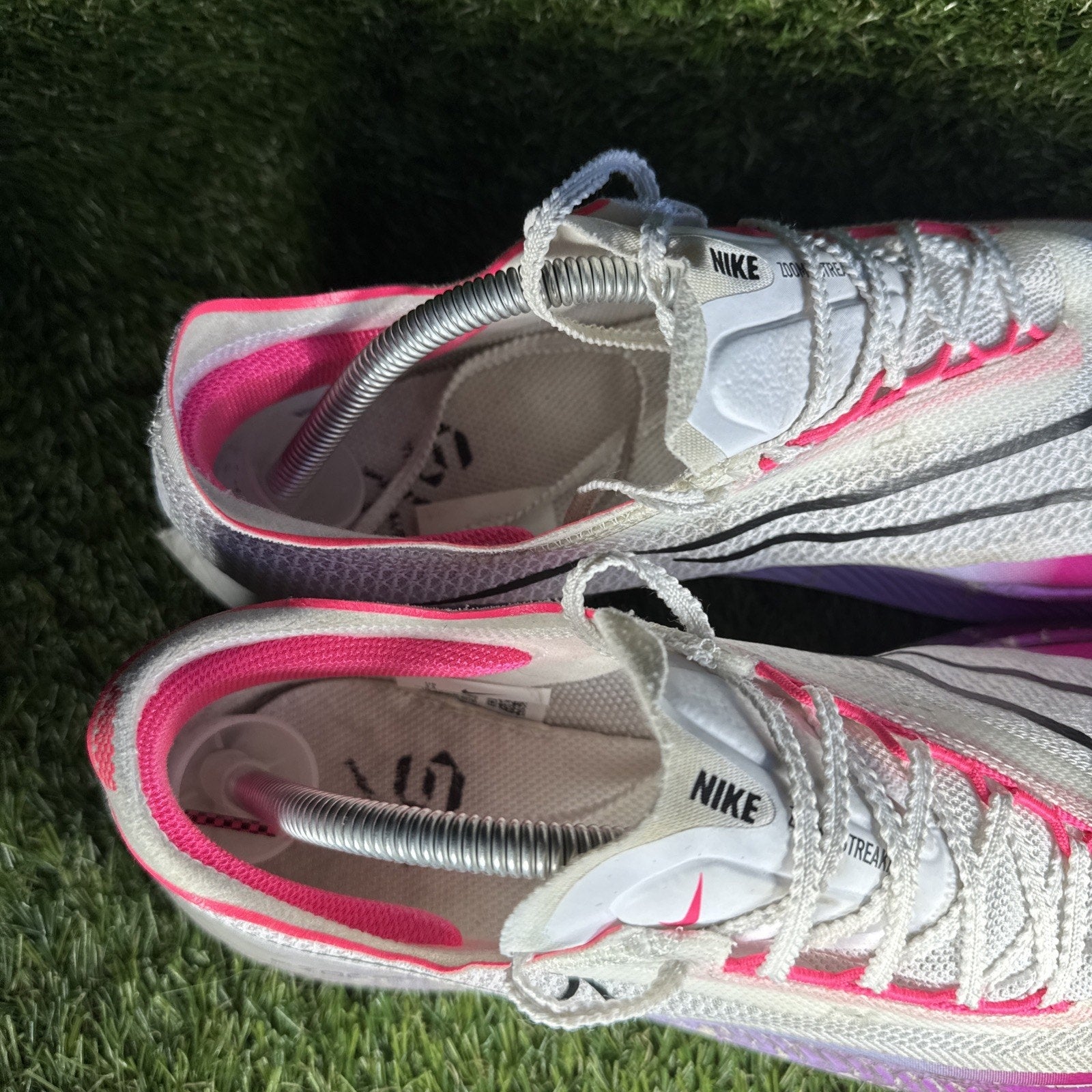Nike ZoomX Streakfly Running Shoes Mens Size 11 'White Vivid Grape' Sneakers