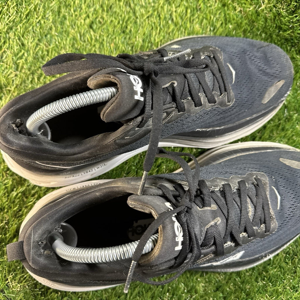 HOKA Bondi 8 Running Shoes Black Lightweight & Comfortable Men's Size 9.5 US