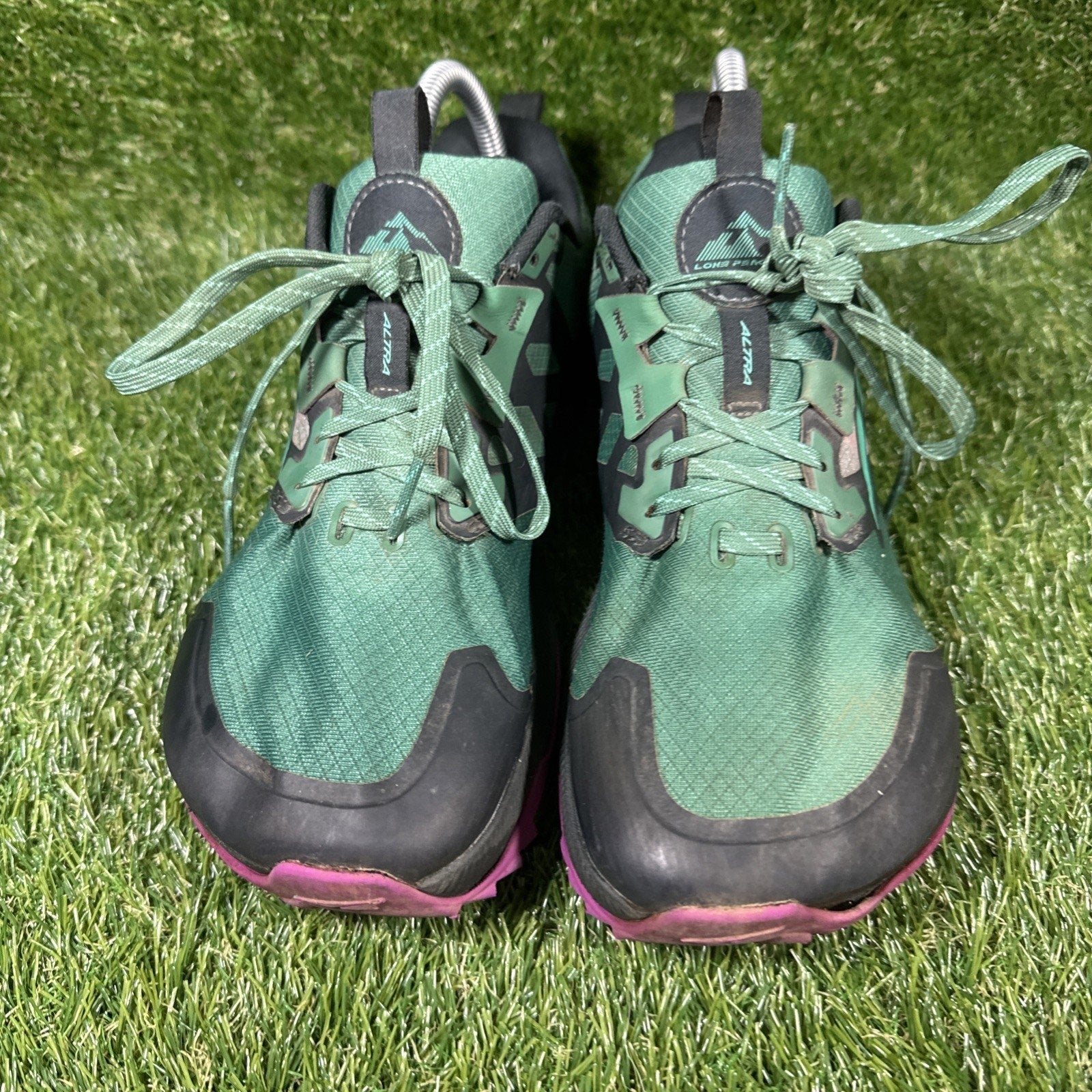 Altra Lone Peak 7 Trail Running Shoes Mens 8 Green Purple Athletic Sneakers