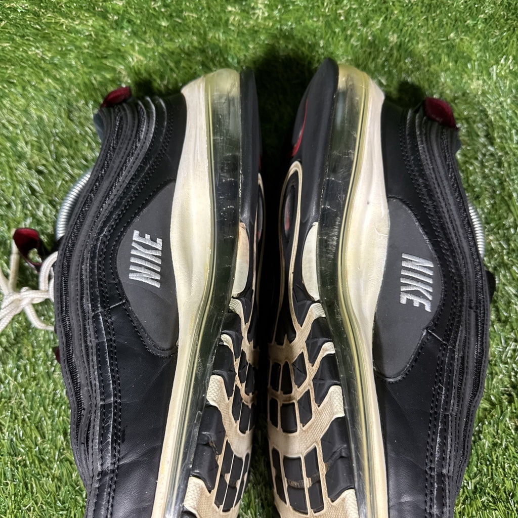 Nike Men’s Air Max 97 Black White Red Sneakers Size 12 312834-008