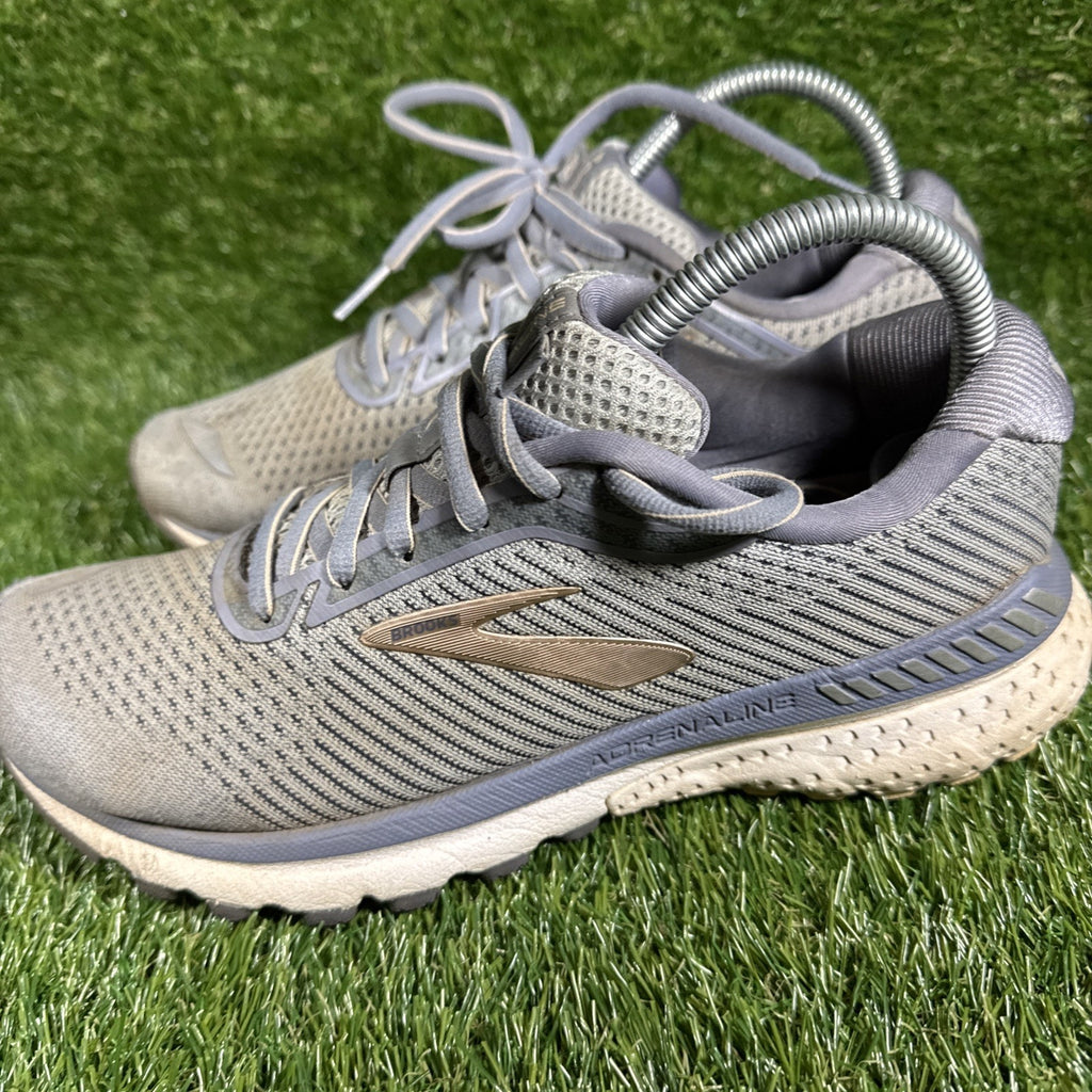 Brooks Adrenaline 20 Gray Purple Womens US Size 8 1202961B073 Running Shoes
