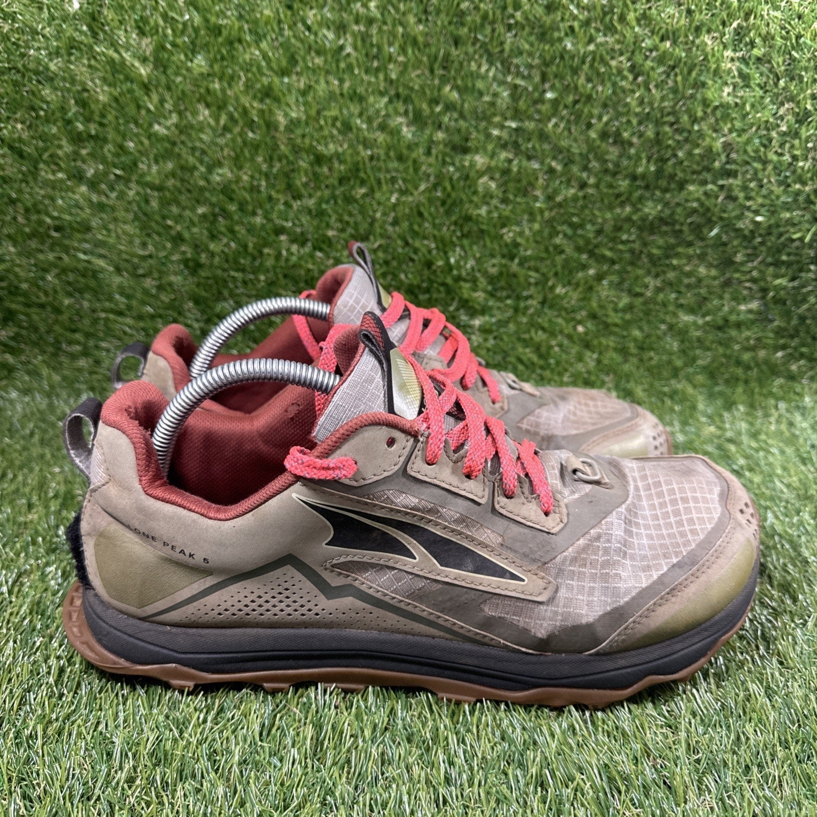 Altra Lone Peak 5 Men’s Size 10 Trail Running Shoes ‘khaki’ AL0A4VQE017 No Insol