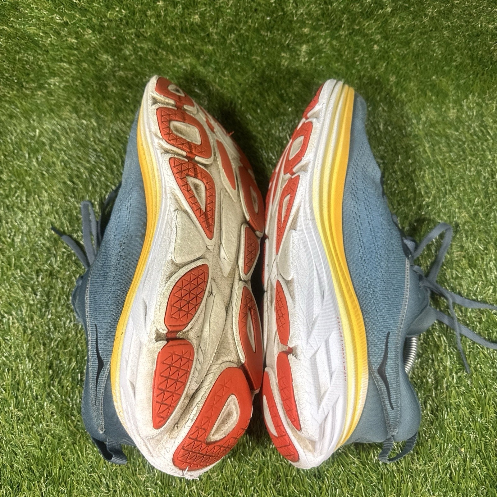 Hoka One One Bondi 8 Running Shoes Goblin Blue/ Mountain Spring Men's 10 D