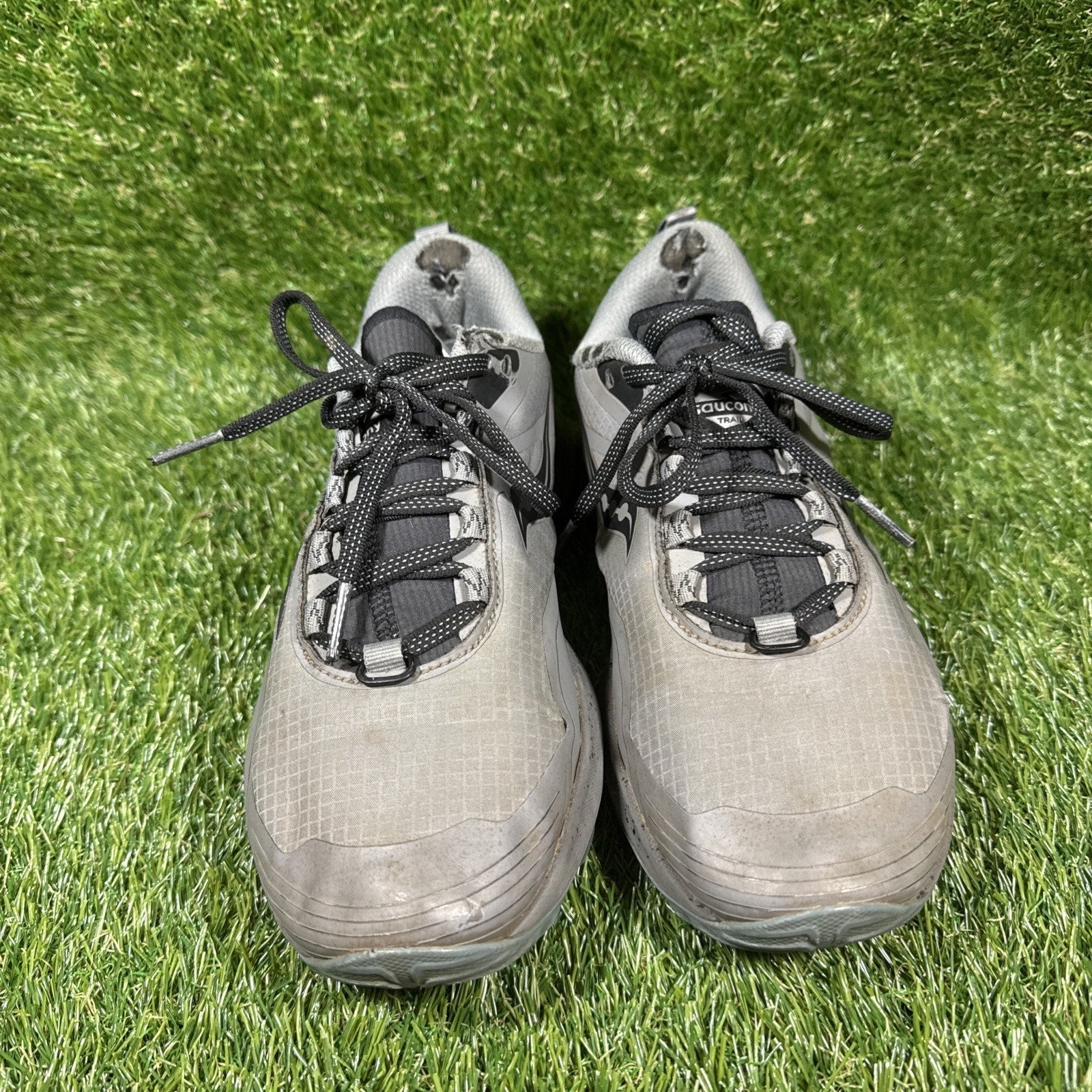 Saucony Peregrine Ice Women Size 7.5 Black Grey Athletic Running Walking Shoes