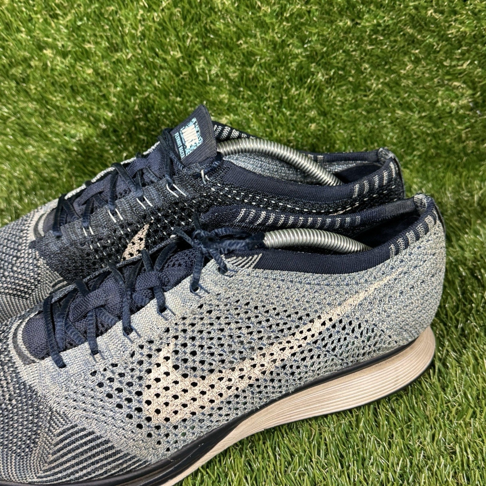 Nike Flyknit Racer Blue Tint Men’s sz 13 Style: 862713-401 Blue tint