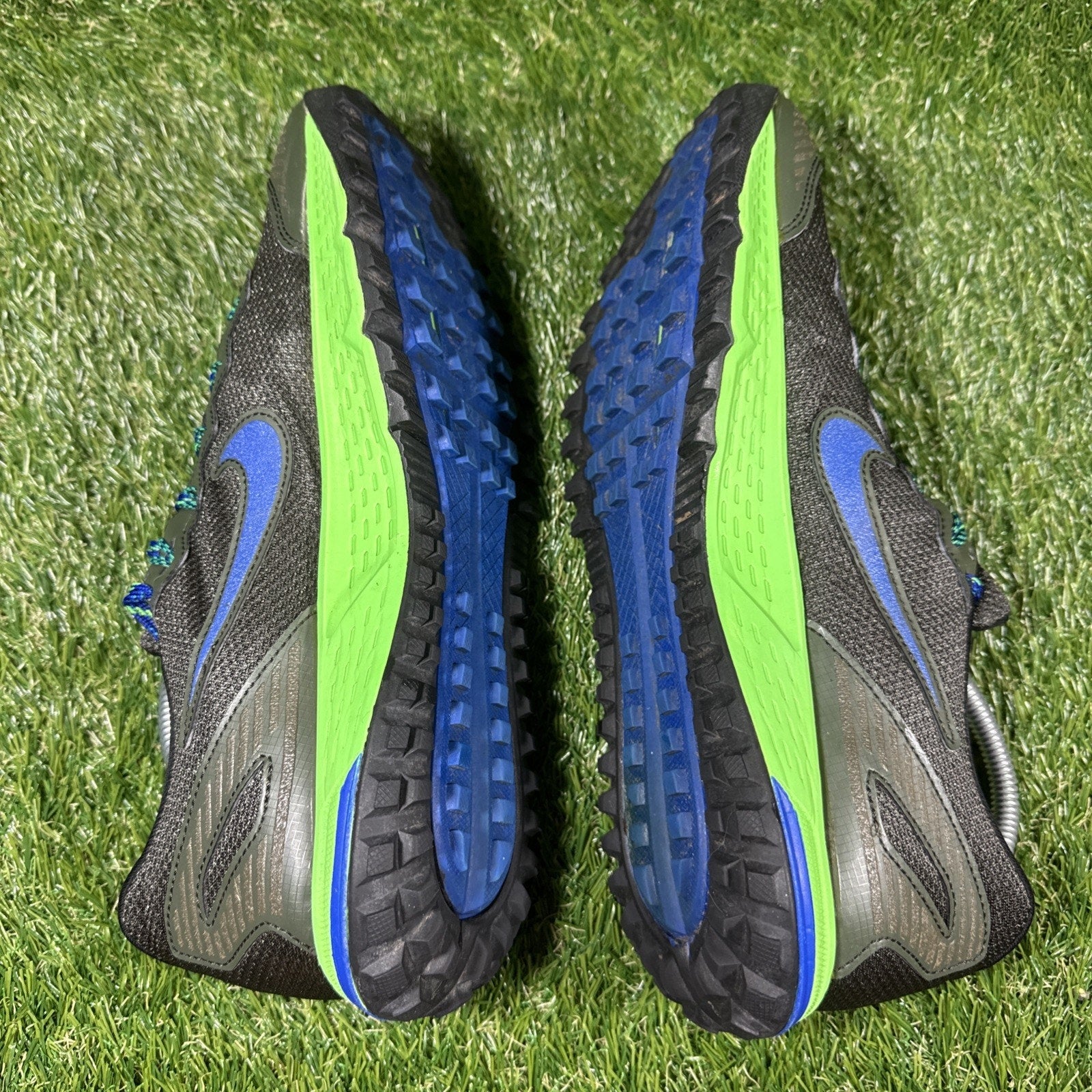 Men’s Nike Zoom Wildhorse 3 Size 10.5 Black Blue Gray 805569-001 Running Shoes