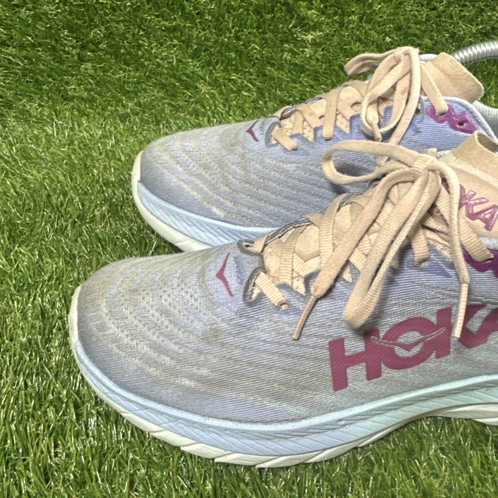 Hoka One One Mach 5 Womens 8B Shoe Purple Running Walking Gym Cushion Sneaker