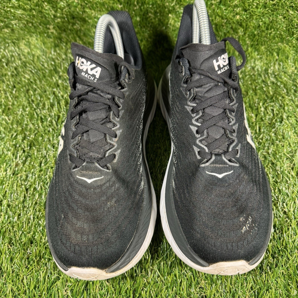 Hoka One One Mach 5 Women's Black and White Sneaker Size 7.5b #1127894 BCSTL