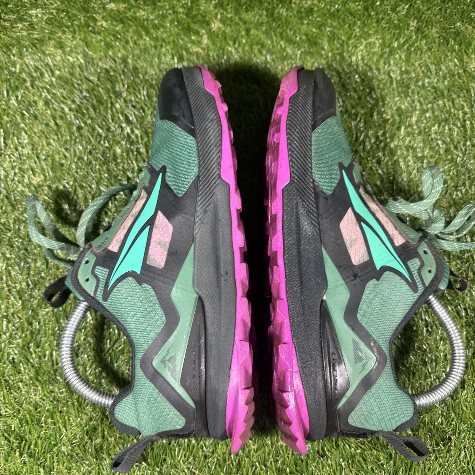 Altra Lone Peak 7 Trail Running Shoes Mens 8 Green Purple Athletic Sneakers