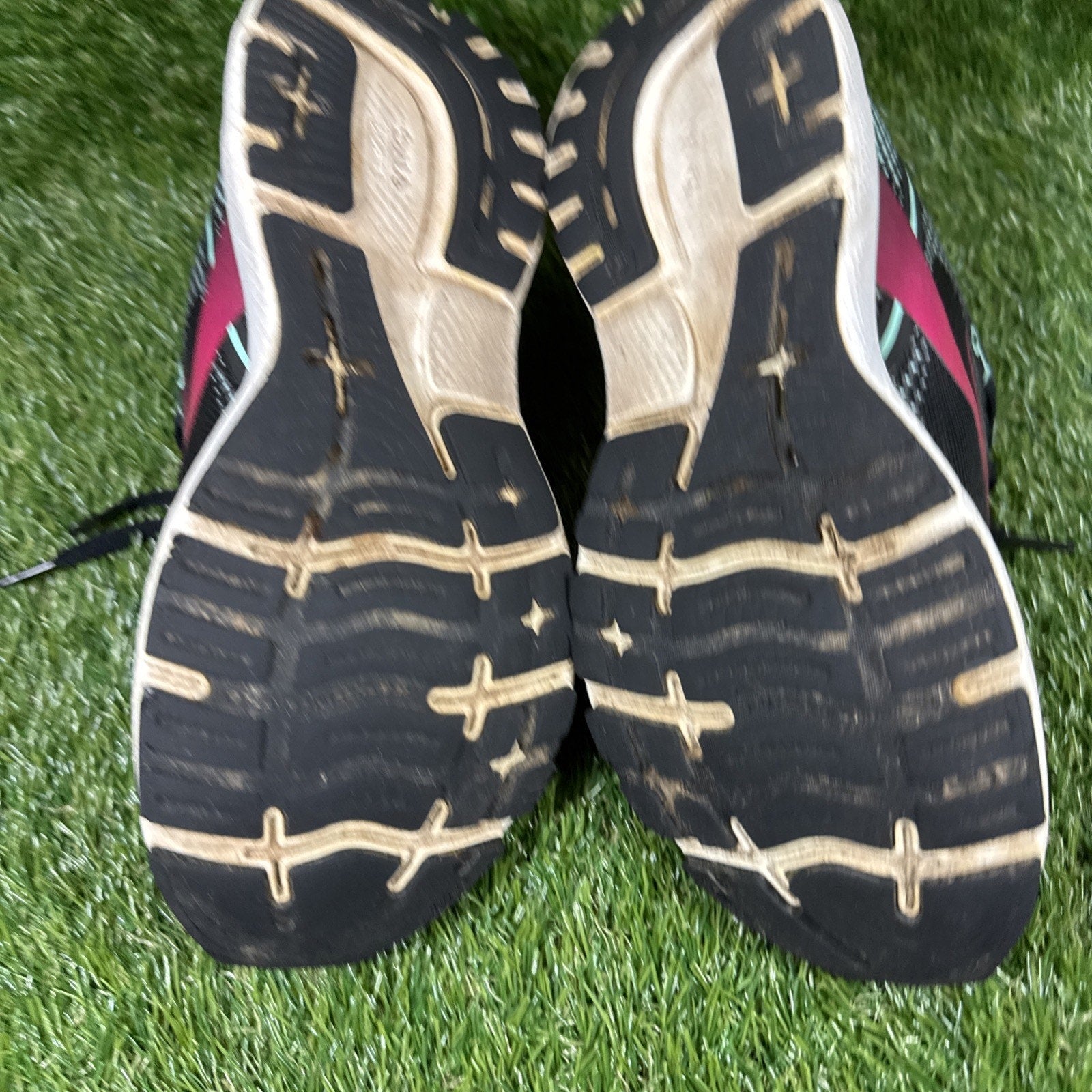 Womens Size 8.5D Wide Brooks Ghost 14 Shoes Black Pink Athletic Running Sneakers