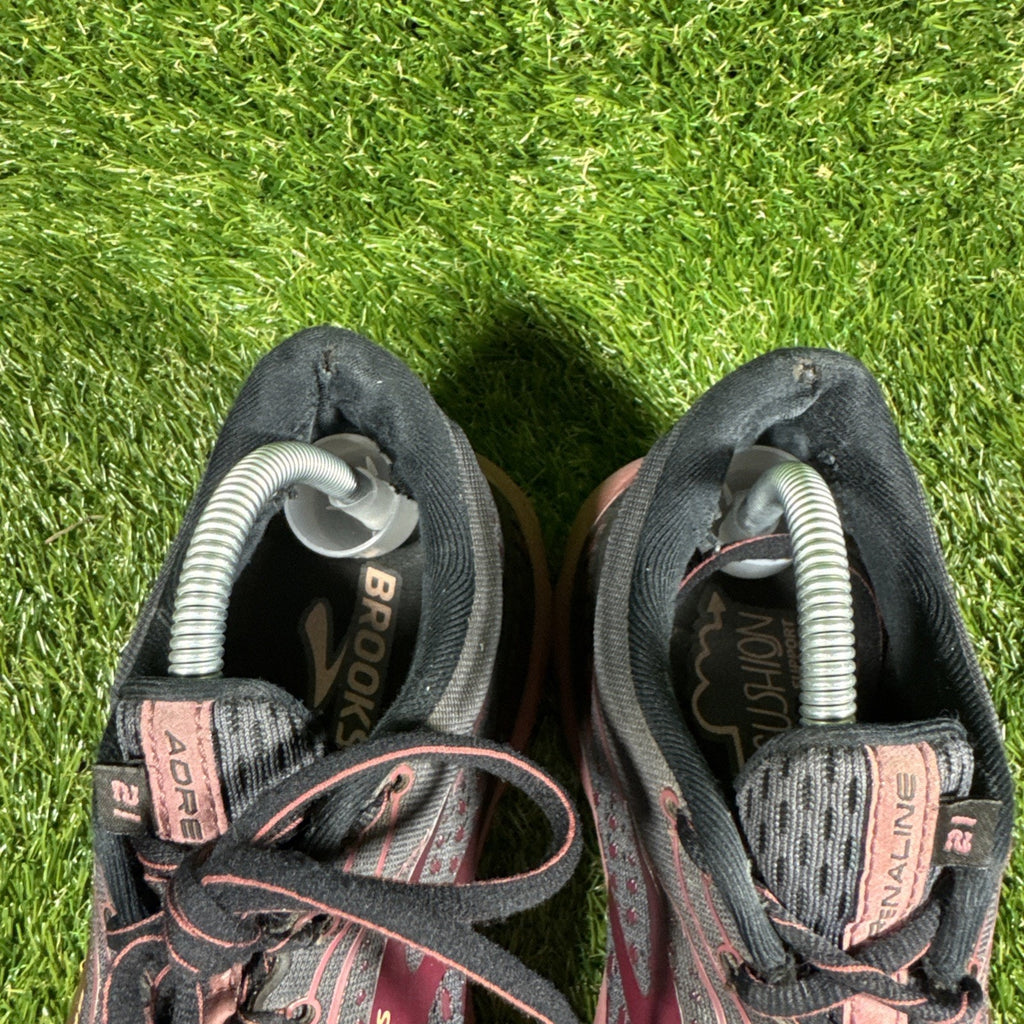 Brooks Adrenaline GTS 21 Women’s Running Shoes Size 11 Black & Pink Sneakers