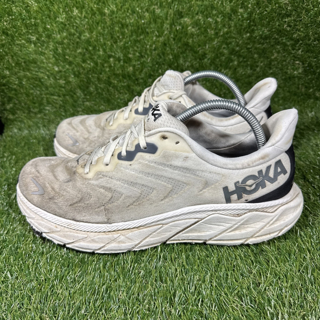 Hoka One One Mens Arahi 6 1123194 BDBSW White Running Shoes Sneakers Size 11 D