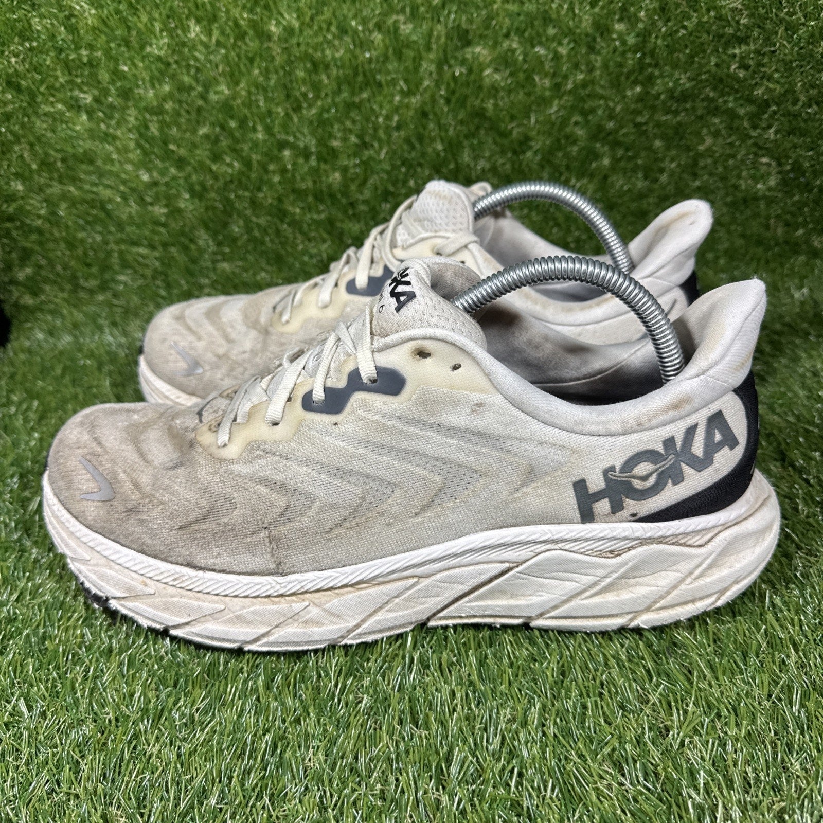 Hoka One One Mens Arahi 6 1123194 BDBSW White Running Shoes Sneakers Size 11 D