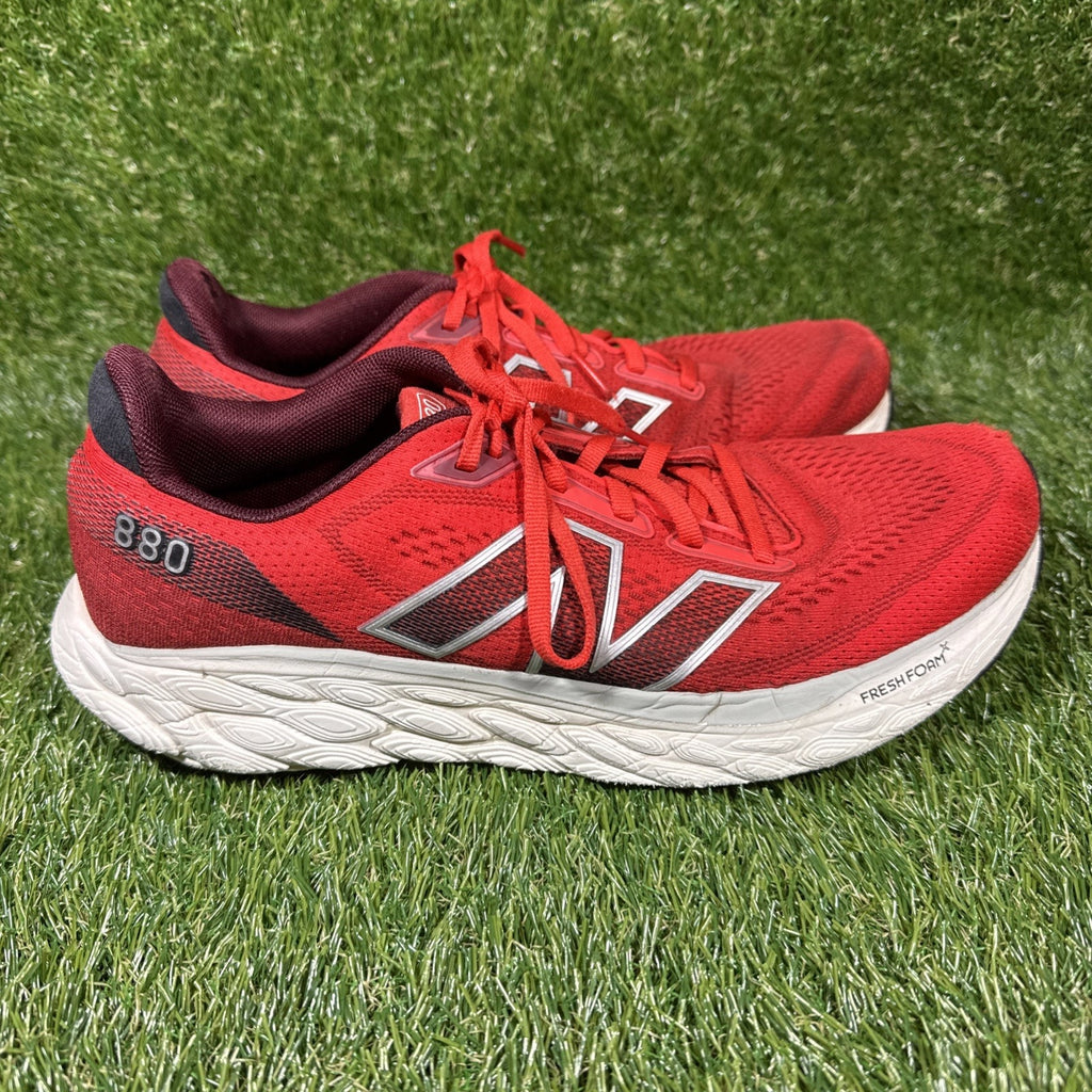 New Balance Fresh Foam X 880 V14 Mens Shoes Sz 10 Red Lace Up Sneakers