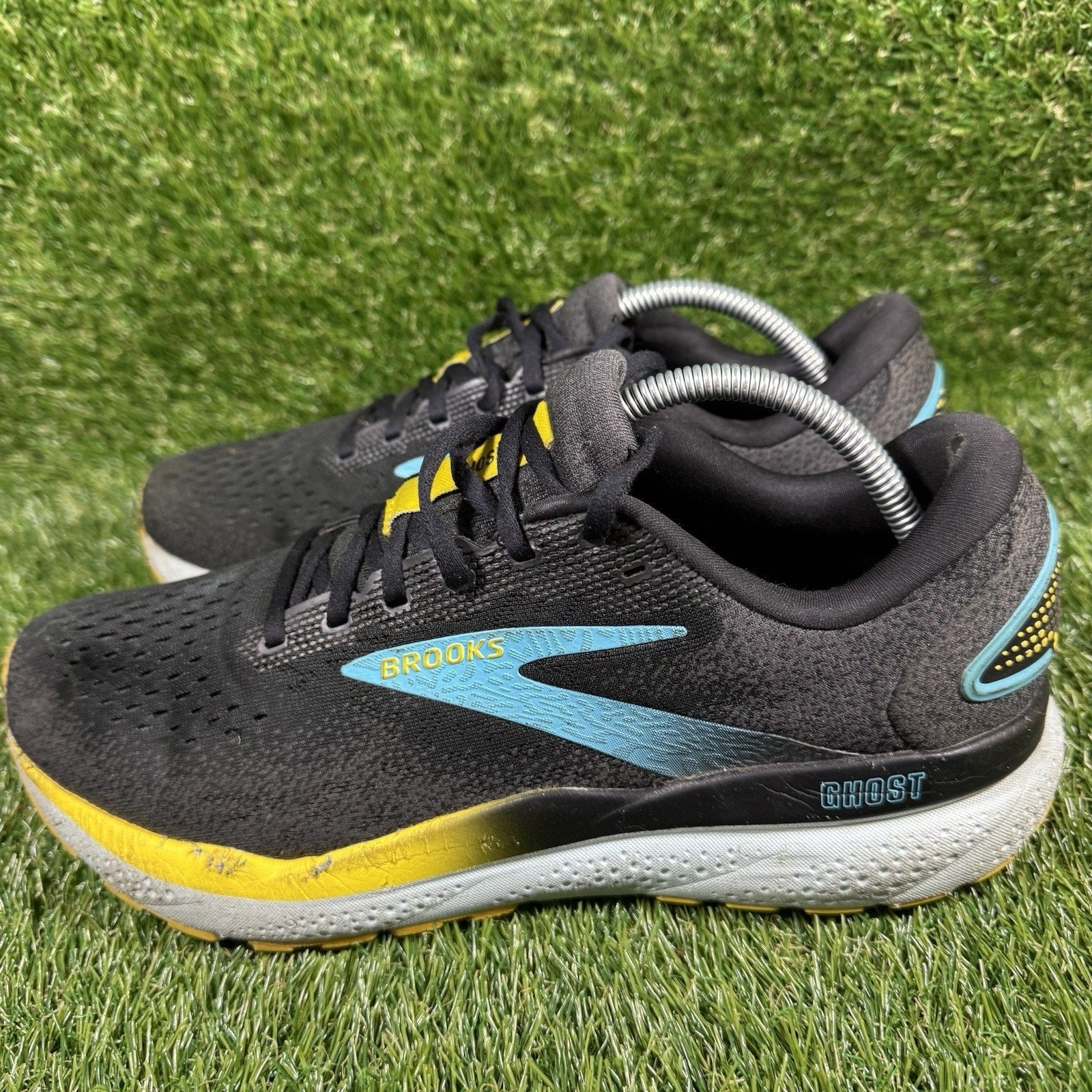 Brooks Ghost 16 Mens 11 Shoes Running Athletic Sneakers Shoes Size 11 Black Blue