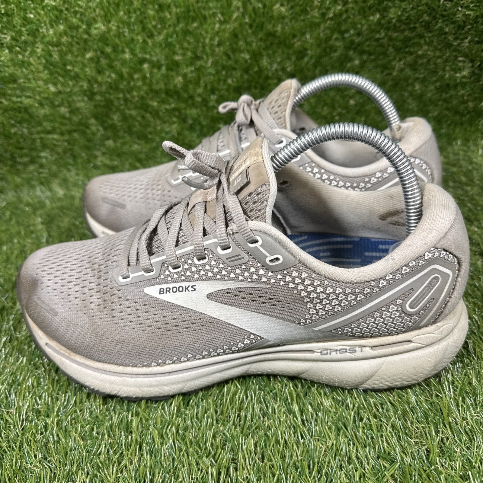 Brooks Ghost 14 Running Shoes Gray Women's Size 10 D (WIDE), 1203561D089