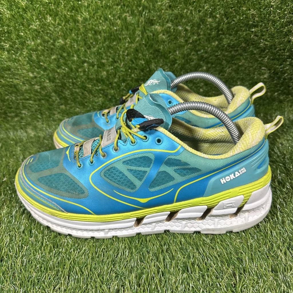 Hoka One One Women Conquest Running Shoe Sneaker 20108 025 Size 10.5 Blue