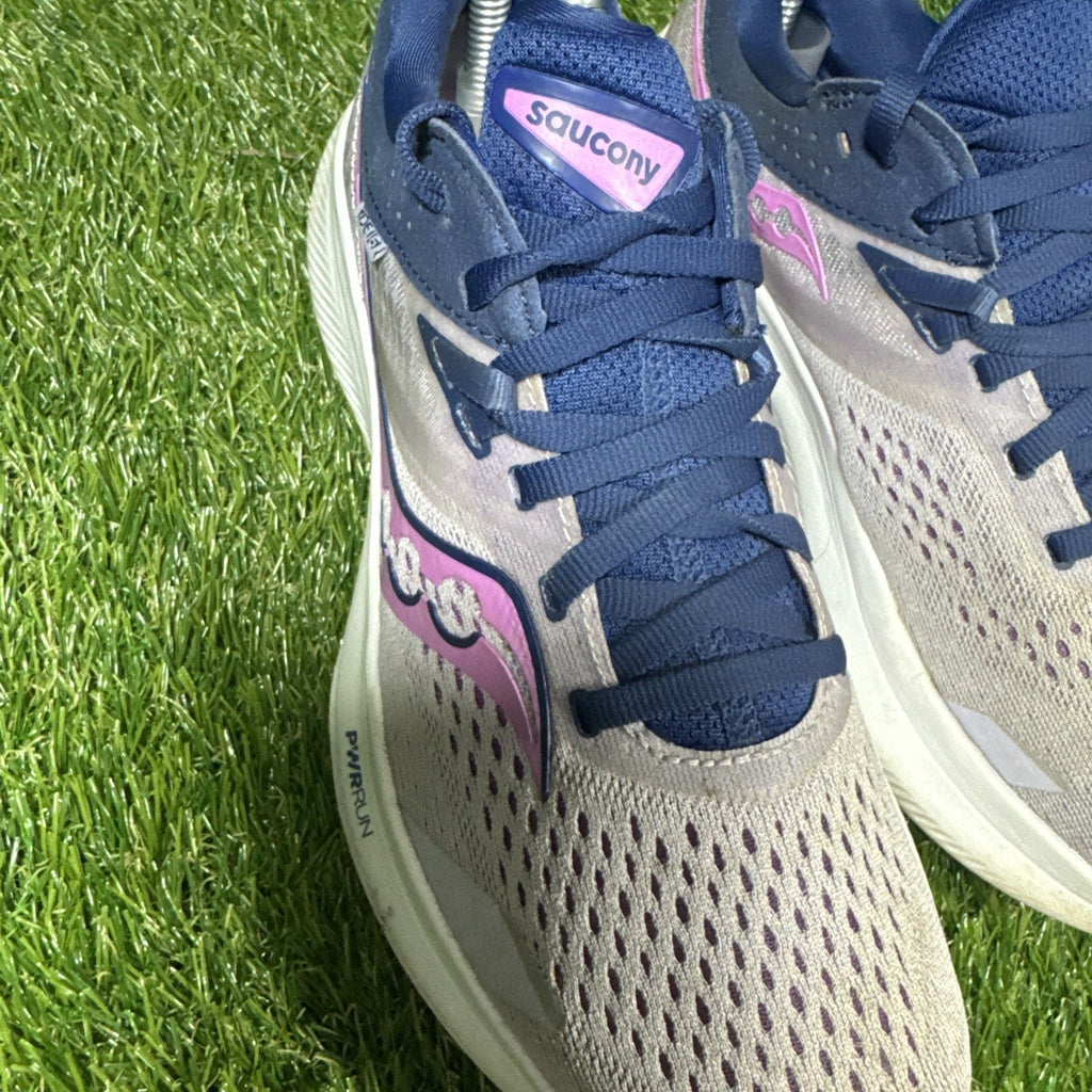 Saucony Ride 16 Womens Size 6.5 Pink White Athletic Running Walking Shoes