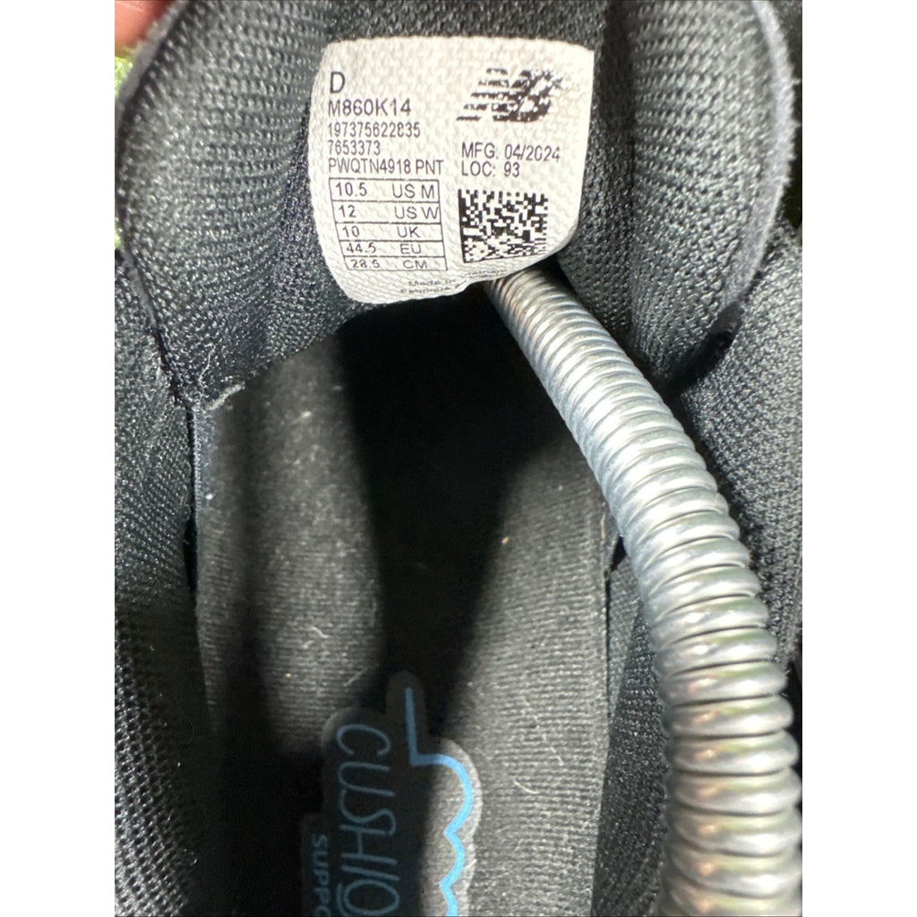 New Balance FF X 860 V14 Men’s Size 10.5 D Med M860K14 black/white Running Shoes