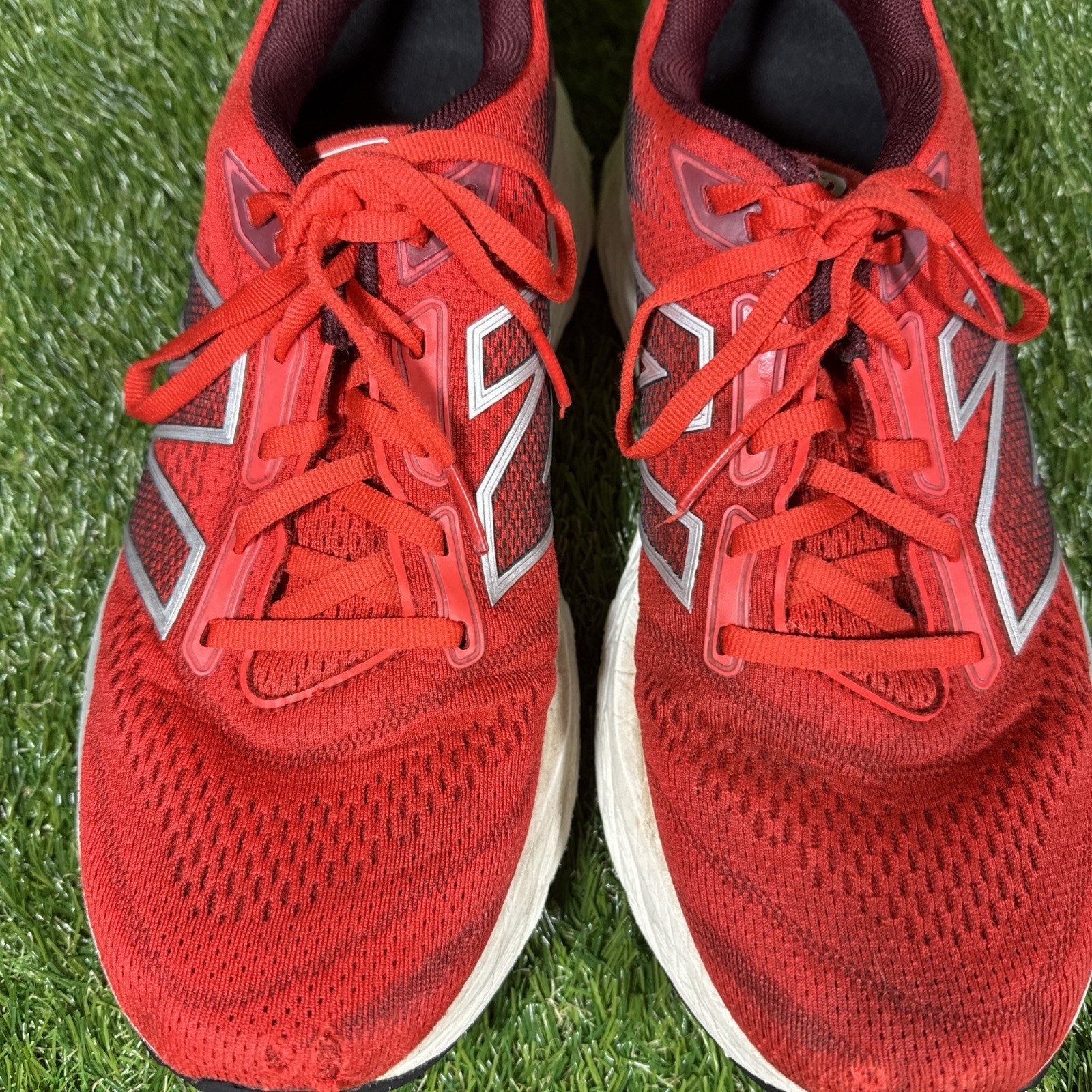 New Balance Fresh Foam X 880 V14 Mens Shoes Sz 10 Red Lace Up Sneakers