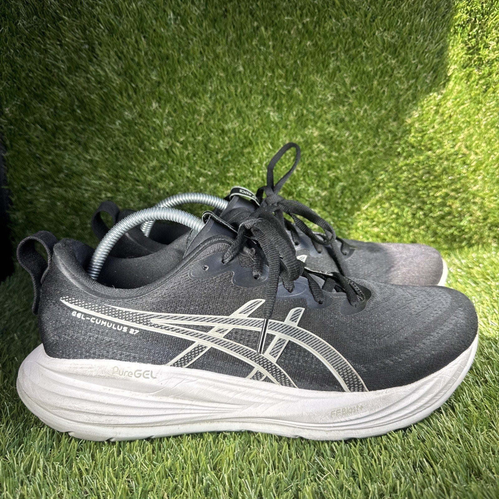 ASICS Gel Cumulus 27 Black Cool Grey Running Shoes Men’s US 11 1011B960