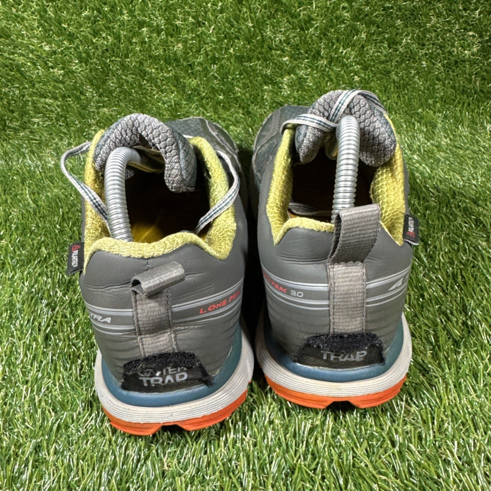 Altra Lone Peak 3 Zero Drop Trail Running Shoe Gaiter Trap Green Sz 10.5 Womens