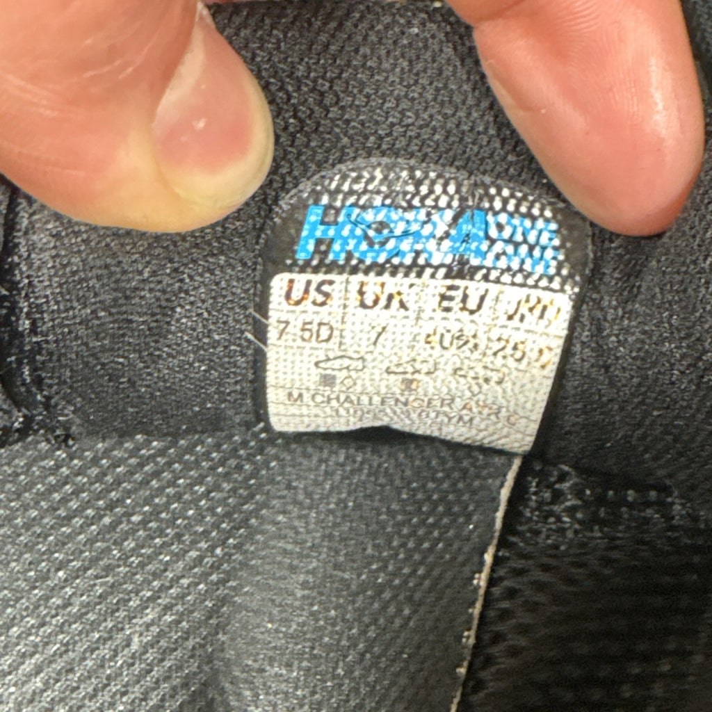 Hoka One One Challenger ATR 6 Men's Size 7.5D Black Running Shoes 1106510 BTYM