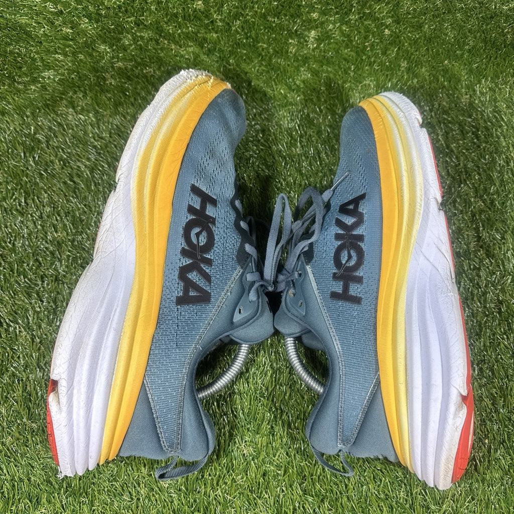 Hoka One One Bondi 8 Running Shoes Goblin Blue/ Mountain Spring Men's 10 D