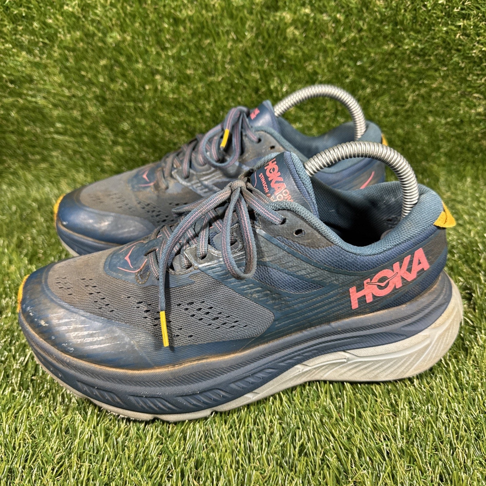 Hoka One One Stinson ATR 6 Trail Running Shoes Blue Womens Size 8.5 1110507