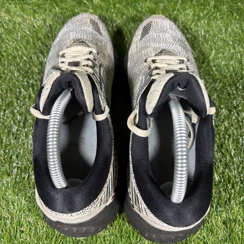 Brooks Adrenaline GTS 19 Womens 9.5 Shoes Heathered Black/White Running Sneakers