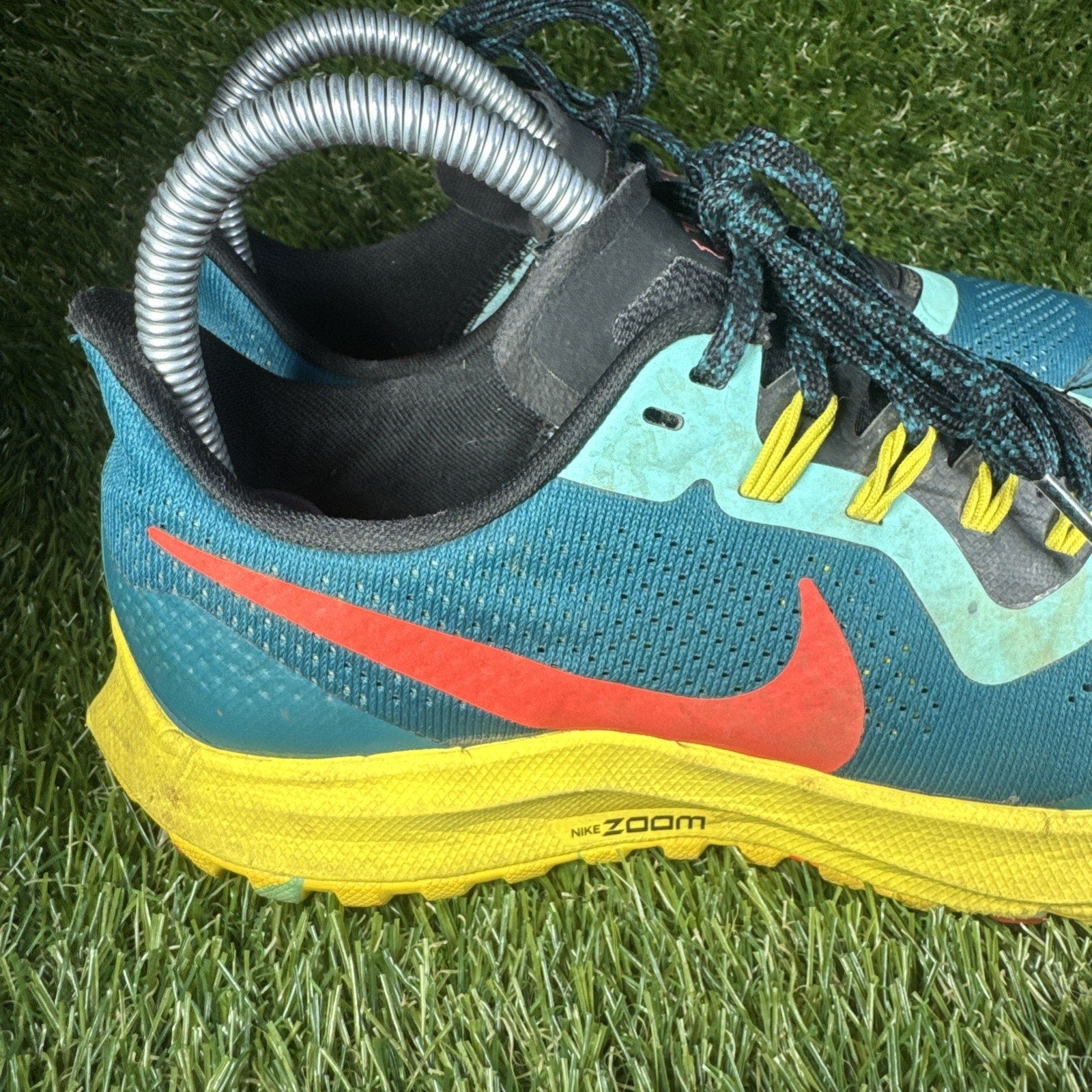 Nike Air Zoom Pegasus 36 Trail Shoes Women Size 6.5 Teal Blue Sneaker AR5676-301