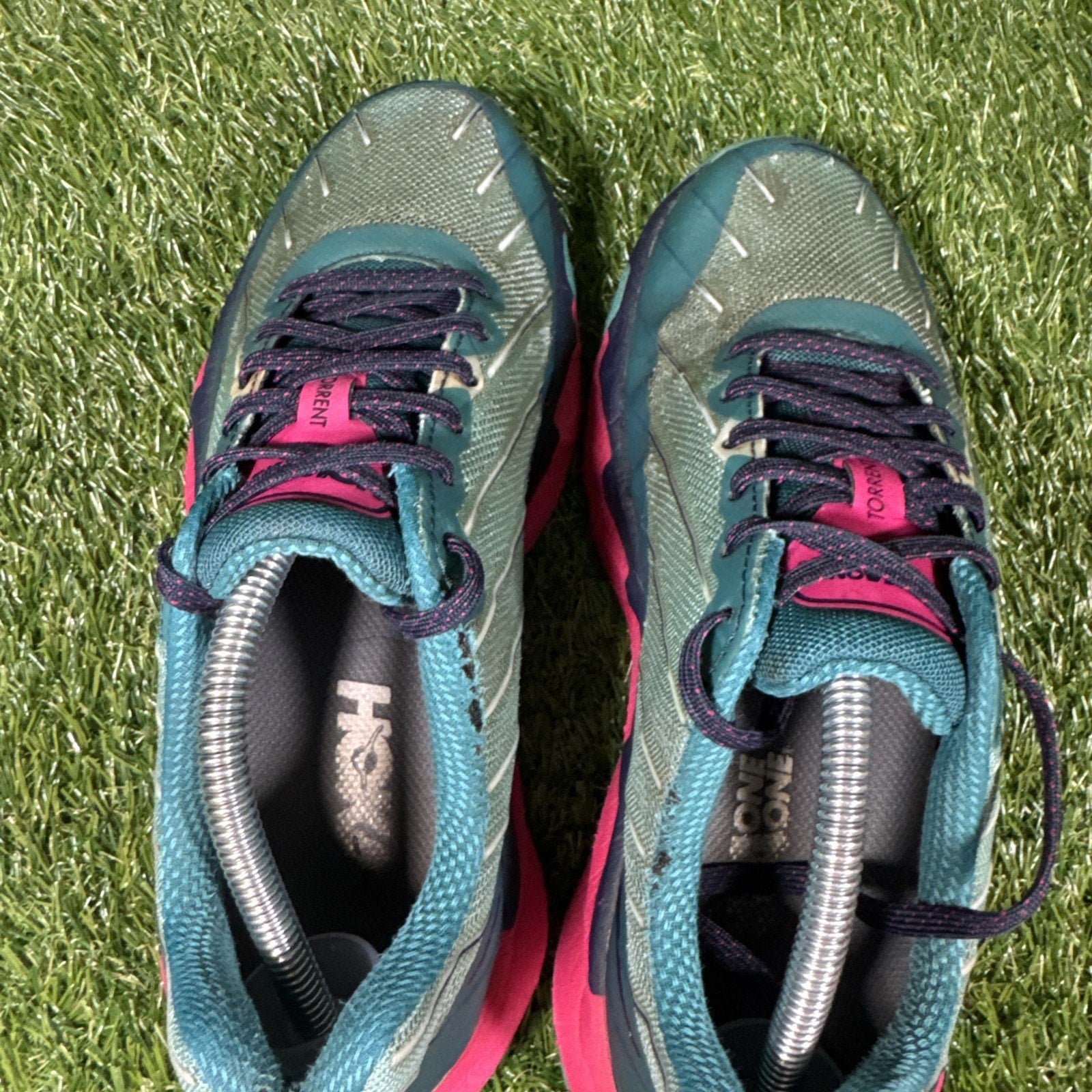 Hoka One One Sneakers Womens 7.5 Torrent 1097755 CDBS Blue Running Gym Trail