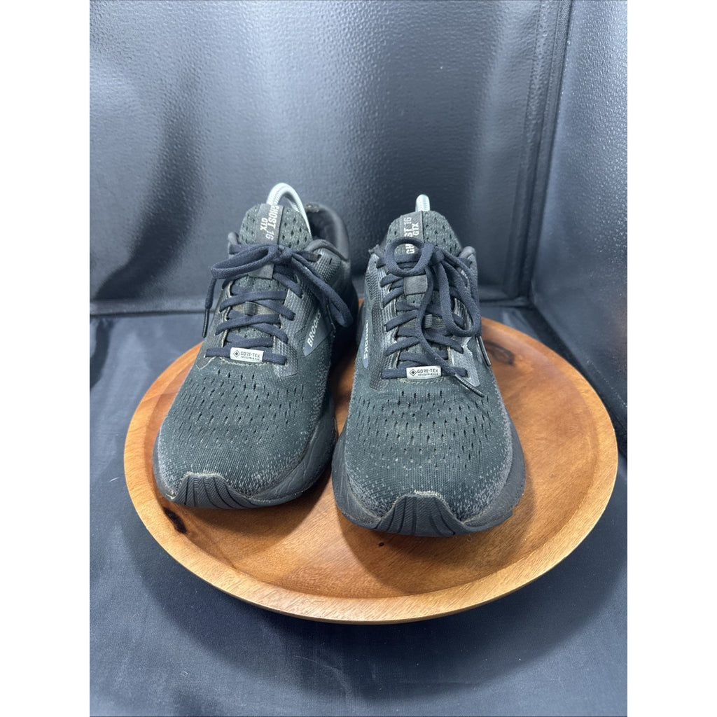 Size 10 - Brooks Ghost 16 GORE-TEX Black Ebony Running Shoes Good Condition