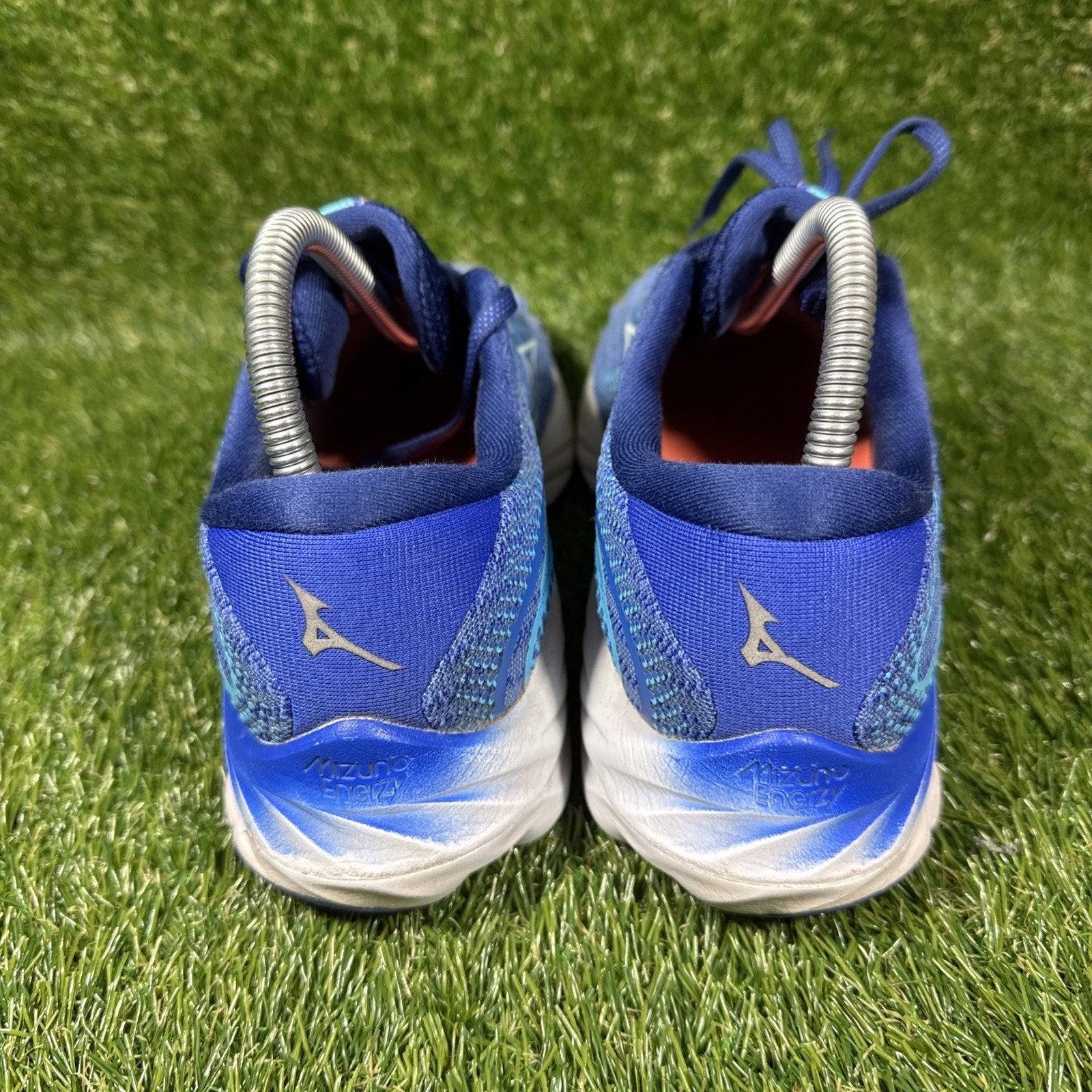 Mizuno Women Wave Rider 27 Blue Running Shoes Sneakers Size 8.5