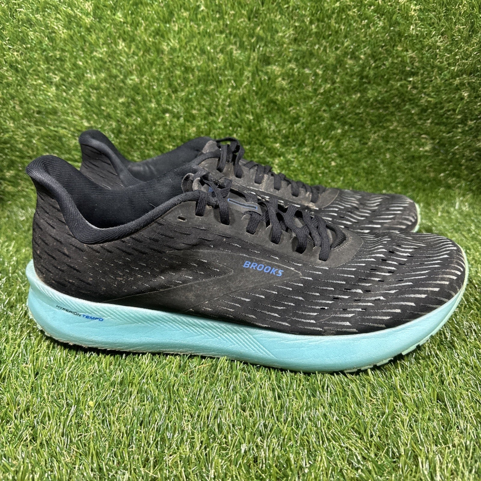 Brooks Hyperion Tempo Men's Size 15 Running Shoes Black Aqua
