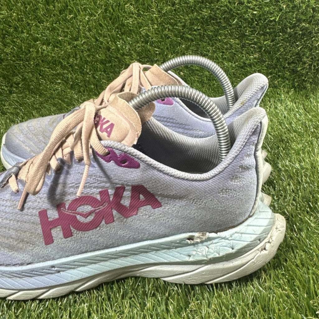 Hoka One One Mach 5 Womens 8B Shoe Purple Running Walking Gym Cushion Sneaker