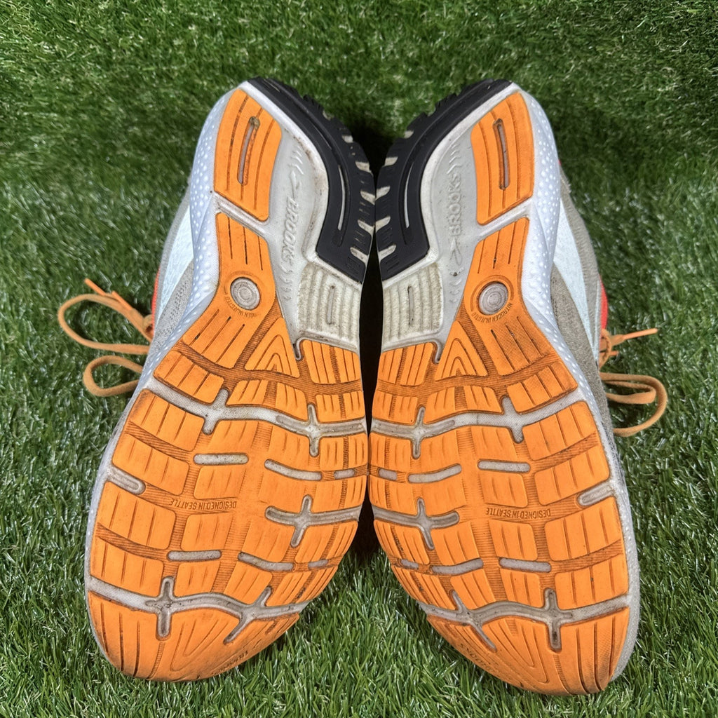 Brooks Ghost 16 Mens 10.5 Running Shoes Athletic Sneakers Coral White Orange 2