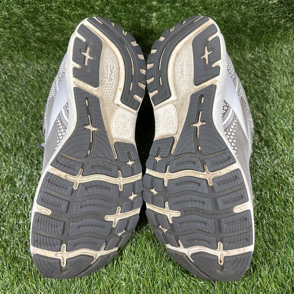 Brooks Ghost 14 Running Shoes Gray Women's Size 10 D (WIDE), 1203561D089